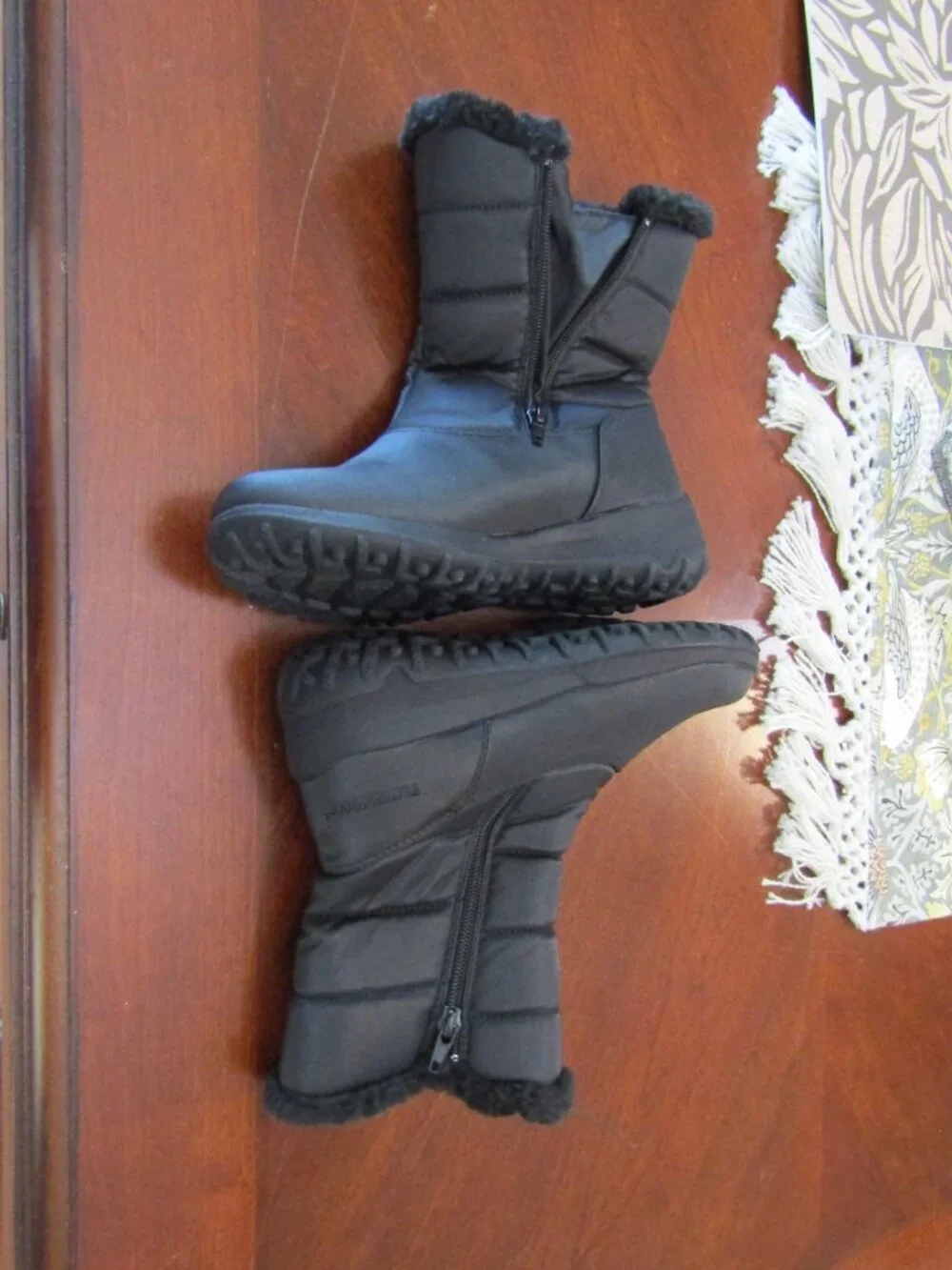 NEW Weatherproof Black Boots Size 6M